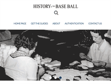 Tablet Screenshot of historyofthebaseball.com